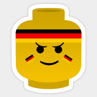 Lego head German Sticker